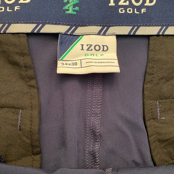 IZOD Straight Fit Swingflex Golf Pants NWT Peacoat SIZE: 34 X 30 - Picture 3 of 9
